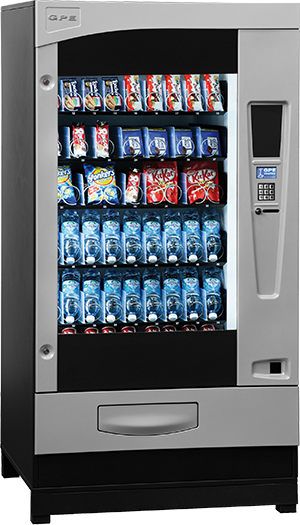 GPE-Kombi Verkaufsautomat mit Getränken und Snacks